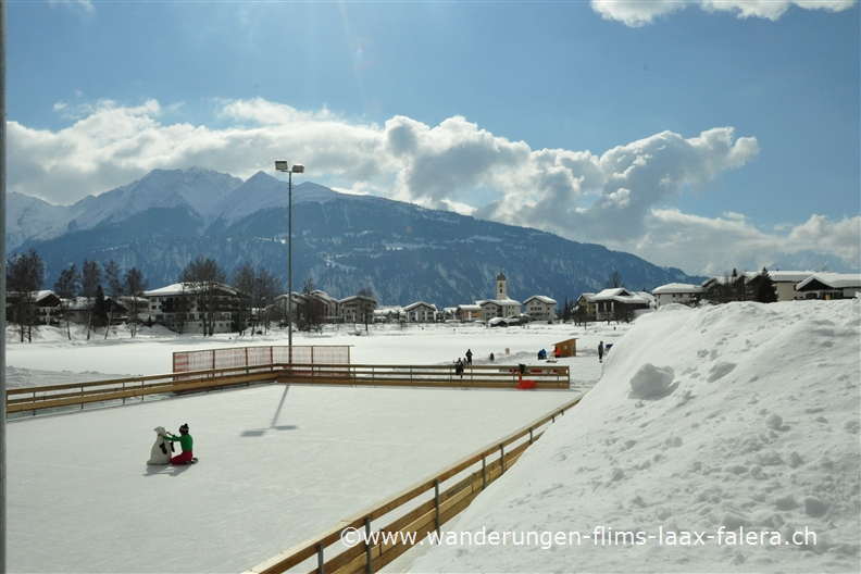 Kunsteisfeld am Laaxersee